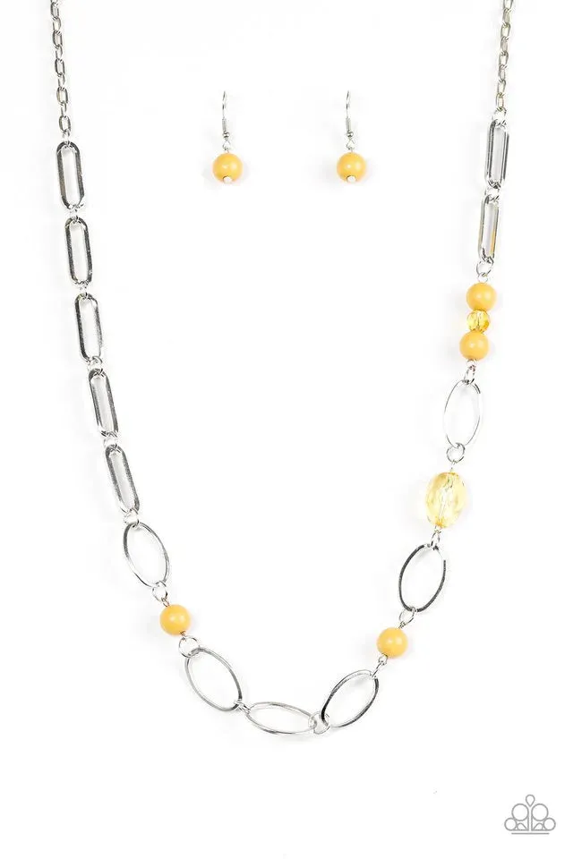 Paparazzi Necklace ~ Marvelously Modern - Yellow