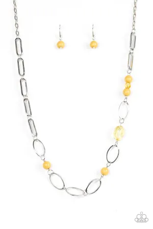 Paparazzi Necklace ~ Marvelously Modern - Yellow