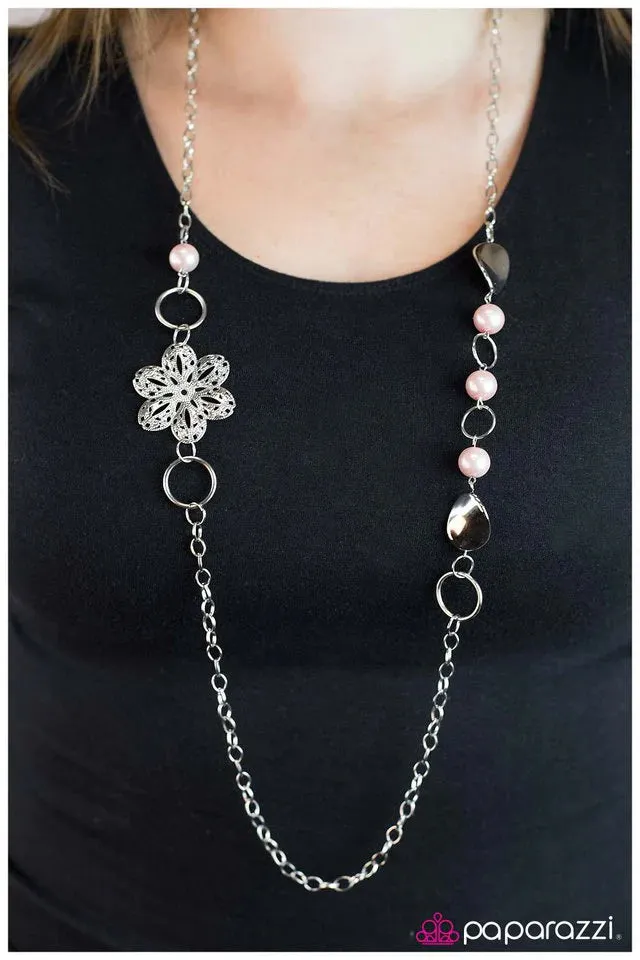 Paparazzi Necklace ~ Not So Ordinary - Pink