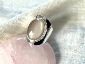 Peach Moonstone Medea Ring