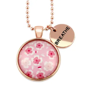 PINK COLLECTION - Rose Gold 'BREATHE' Necklace - Sweet Blooms (10252)