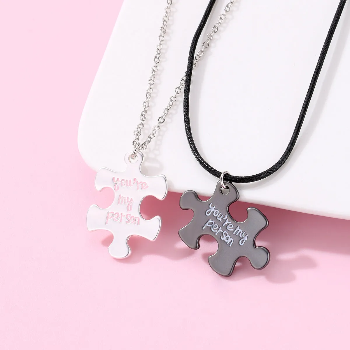 Puzzle Matching Best Friend Necklaces Gift Set