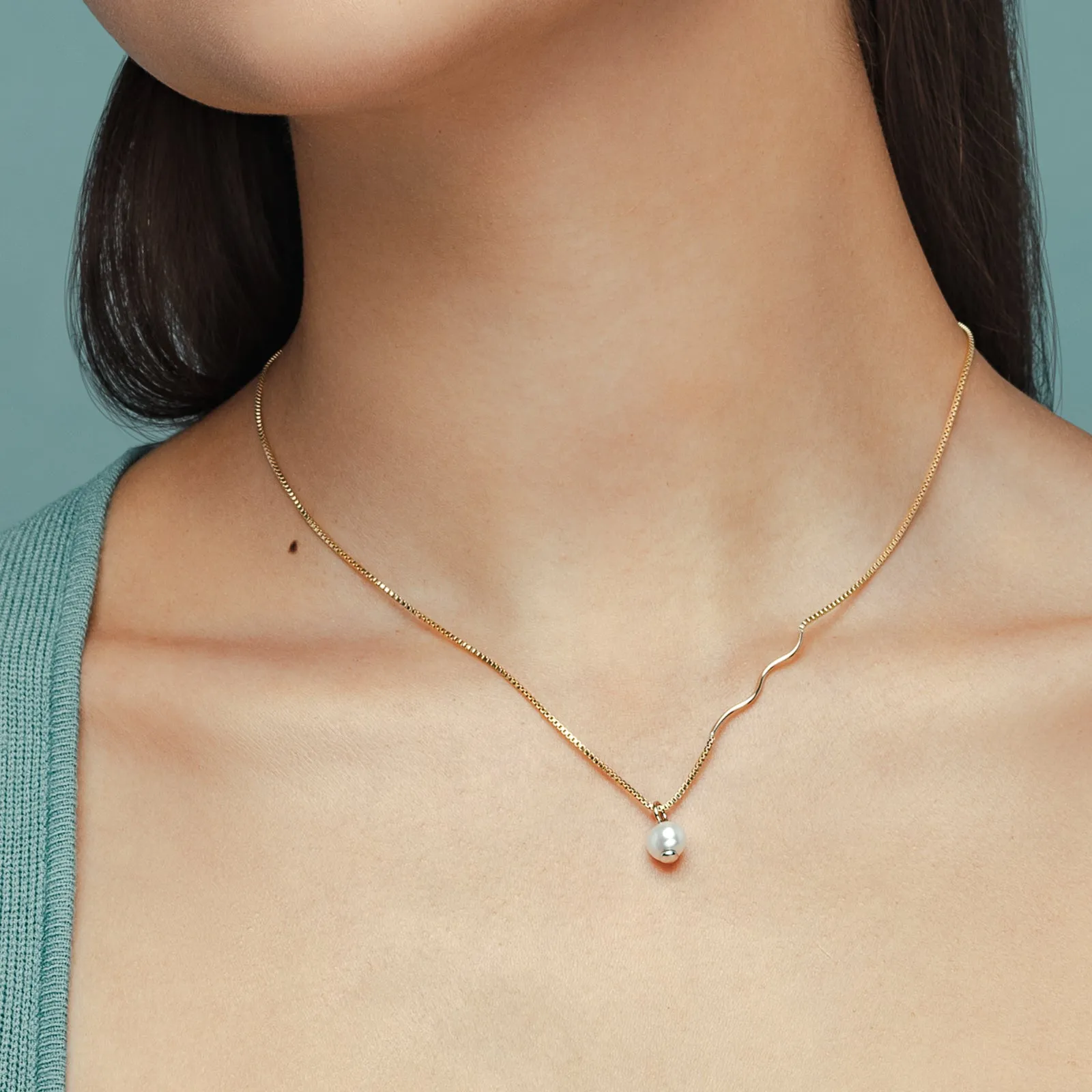 REBIRTH PEARL CHARM NECKLACE