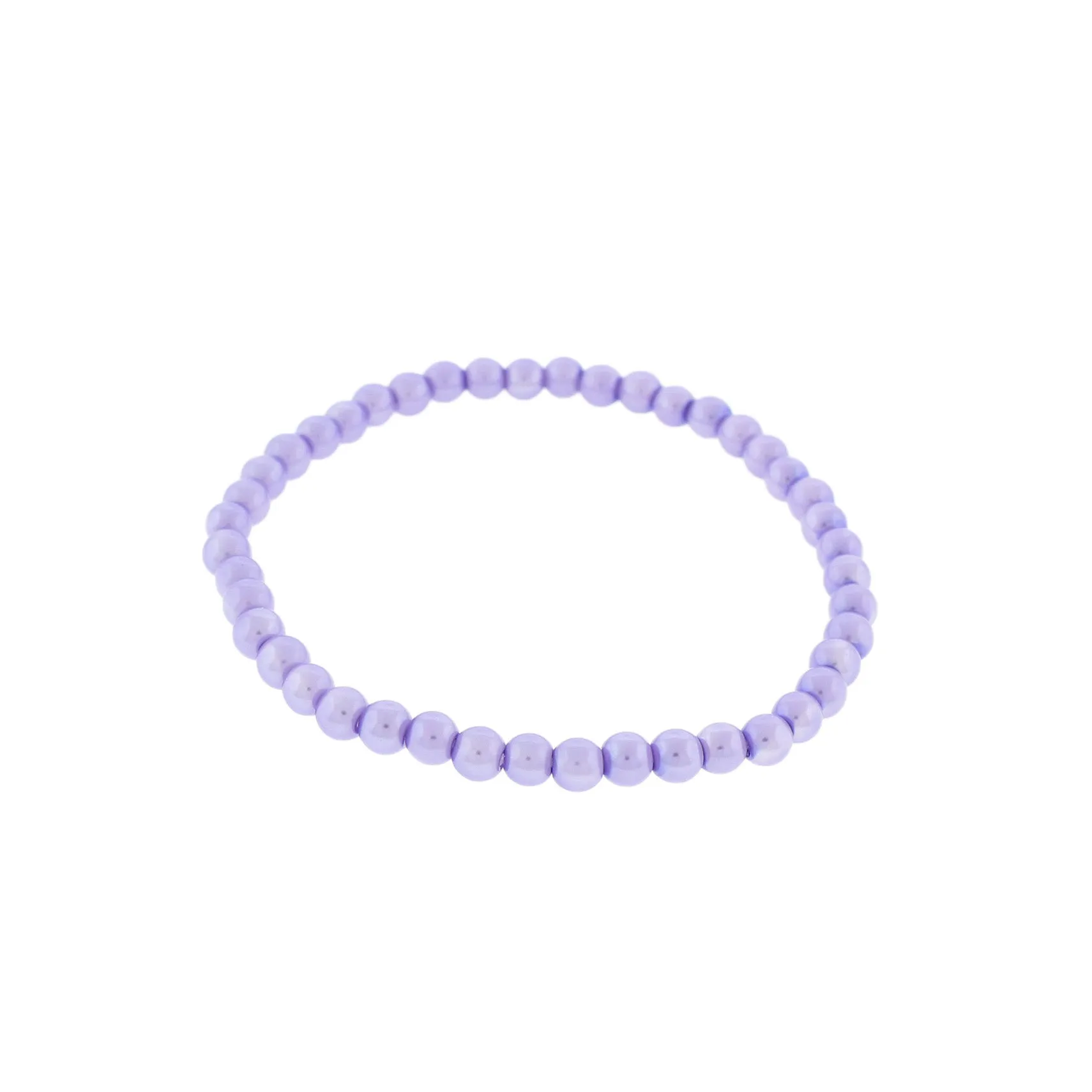 Round Glass Bead Bracelet - 44mm - Lavender - 1 Bracelet - BB122