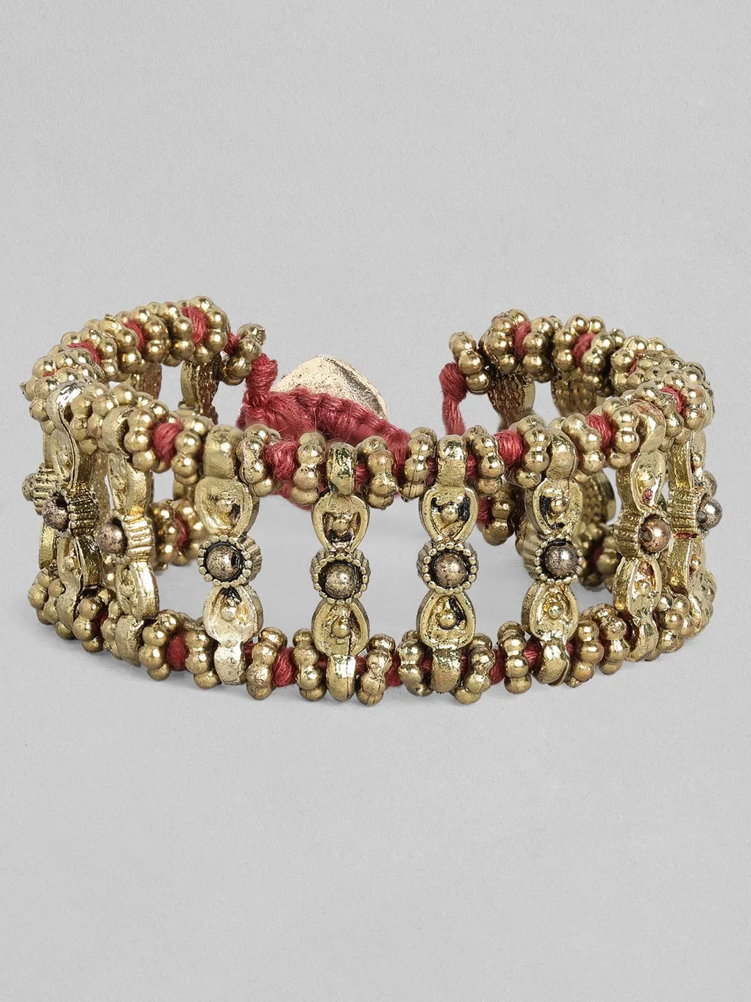 Rubans Voguish Antique Polished Red coloured Bracelet.