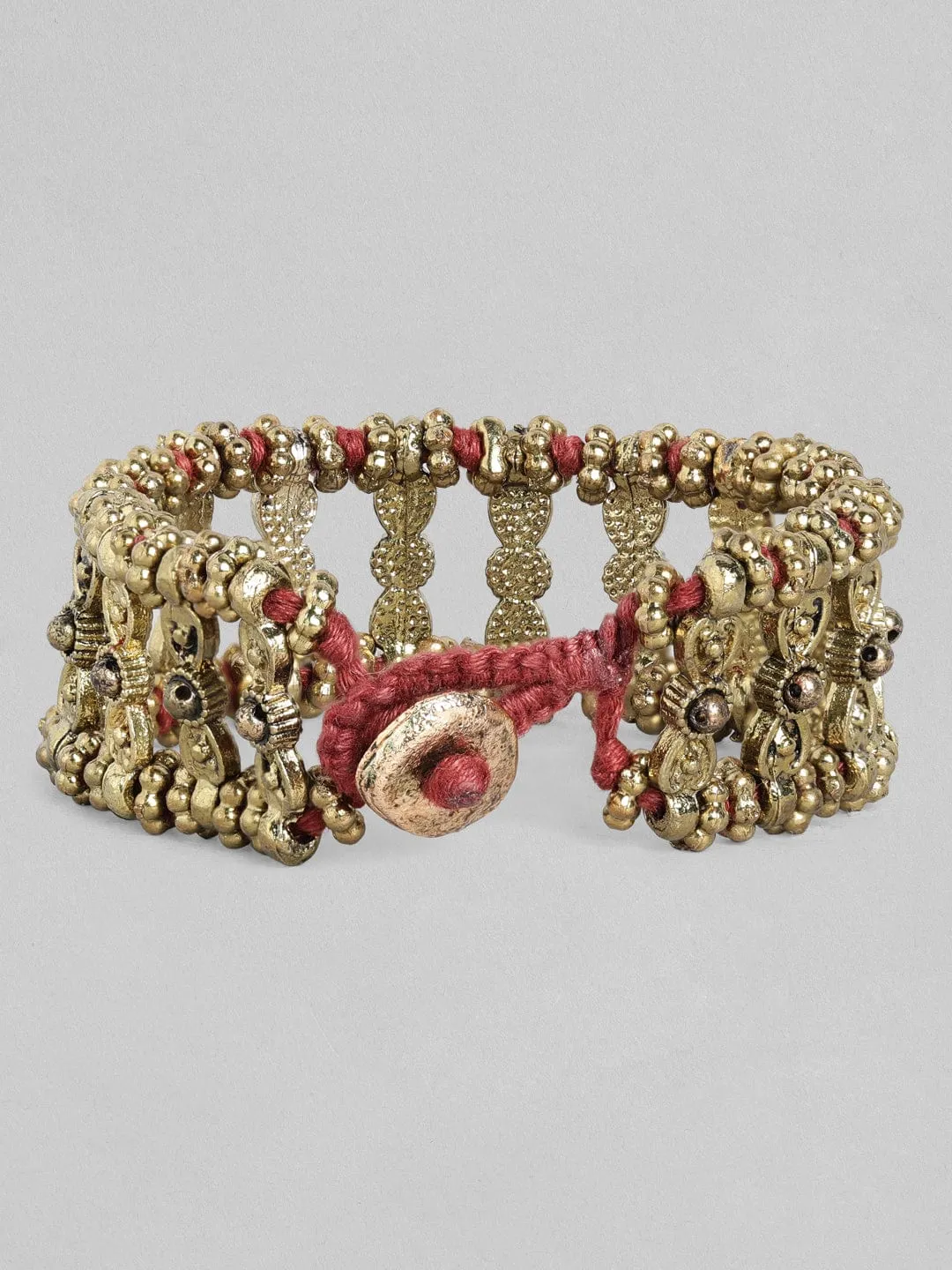 Rubans Voguish Antique Polished Red coloured Bracelet.