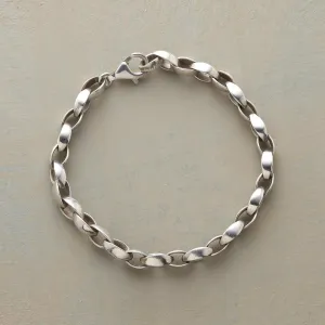 Silken Silver Link Bracelet