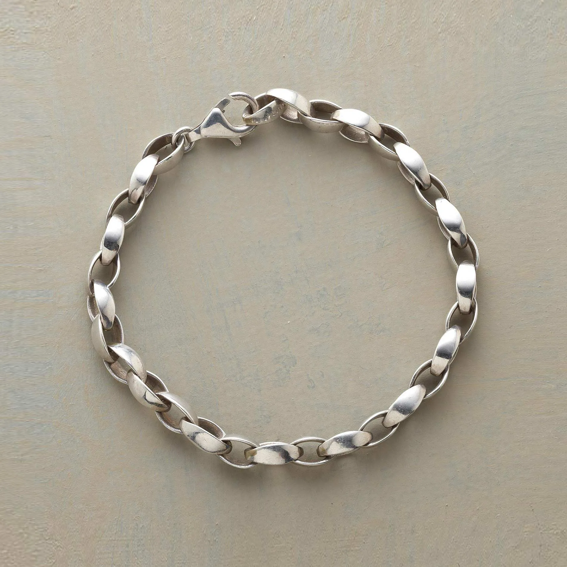 Silken Silver Link Bracelet