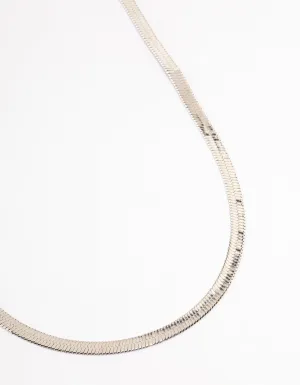 Silver Classic Snake Chain Necklace