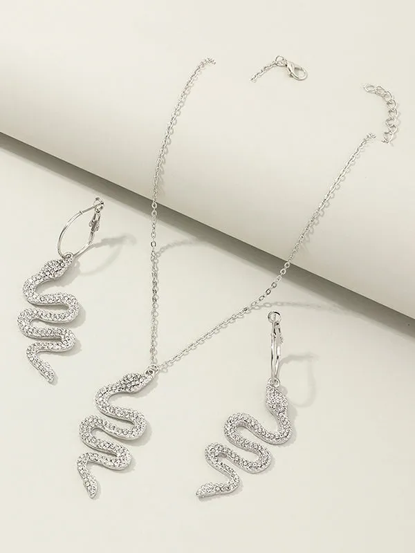 Snake Shape Earrings Accessories   Necklaces Accessories