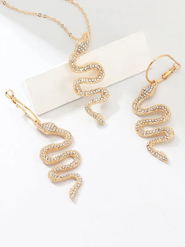 Snake Shape Earrings Accessories   Necklaces Accessories