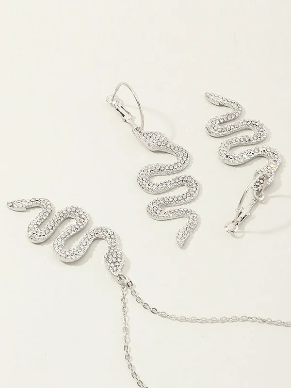 Snake Shape Earrings Accessories   Necklaces Accessories