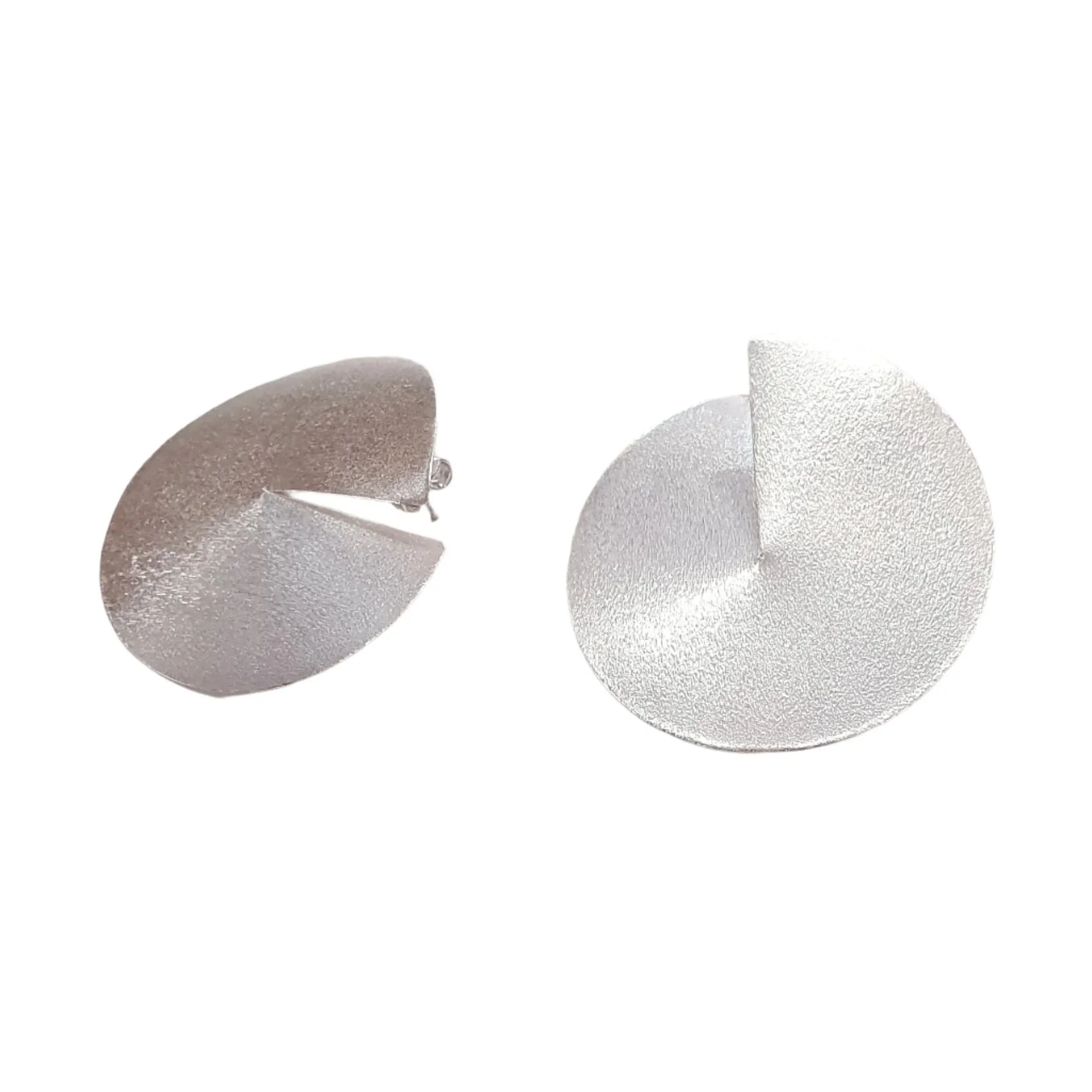 Split Disc Earrings (Silver or Gold)