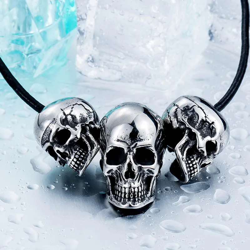 Steel soldier new arrival skull super biker pendant necklace stainless steel Fashion Jewelry