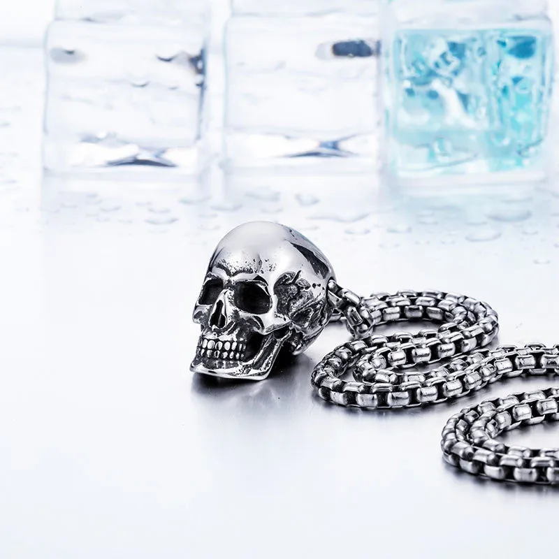 Steel soldier new arrival skull super biker pendant necklace stainless steel Fashion Jewelry