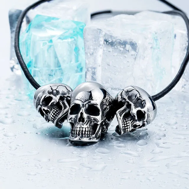 Steel soldier new arrival skull super biker pendant necklace stainless steel Fashion Jewelry