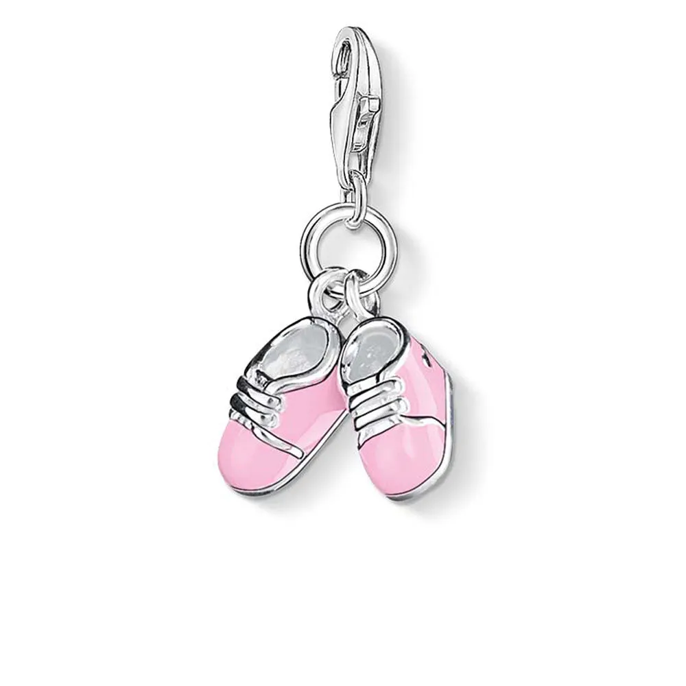 Sterling Silver Thomas Sabo Charm Club Pink Booties