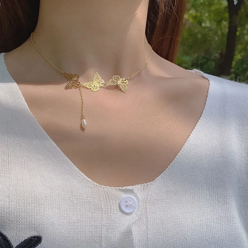 Sweet And Cute Butterfly Necklace