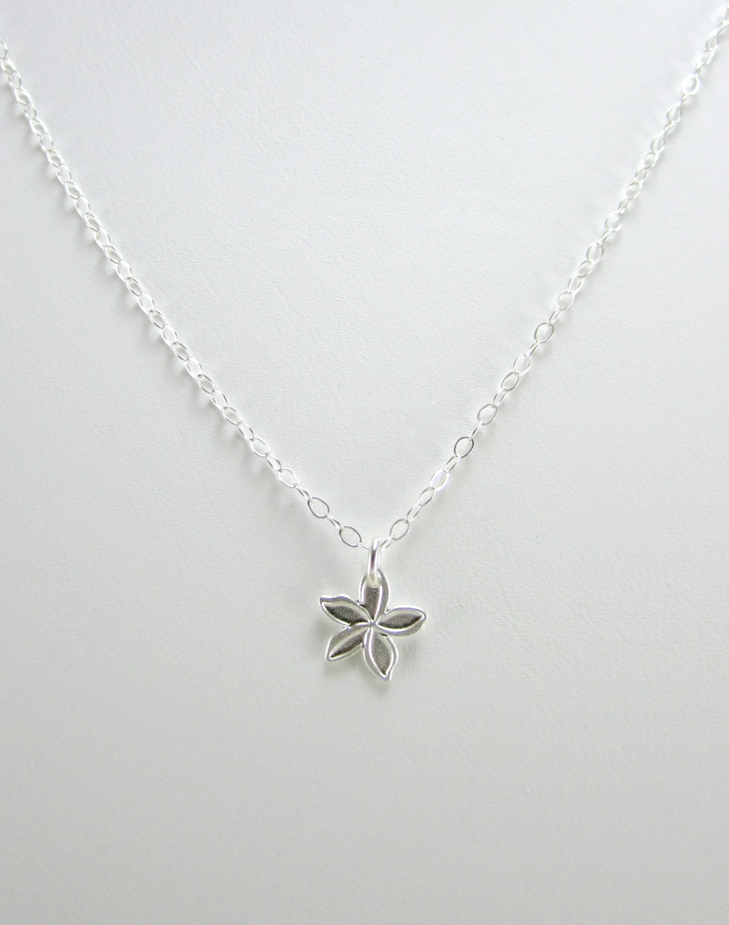 Tiny Plumeria Melia Necklace