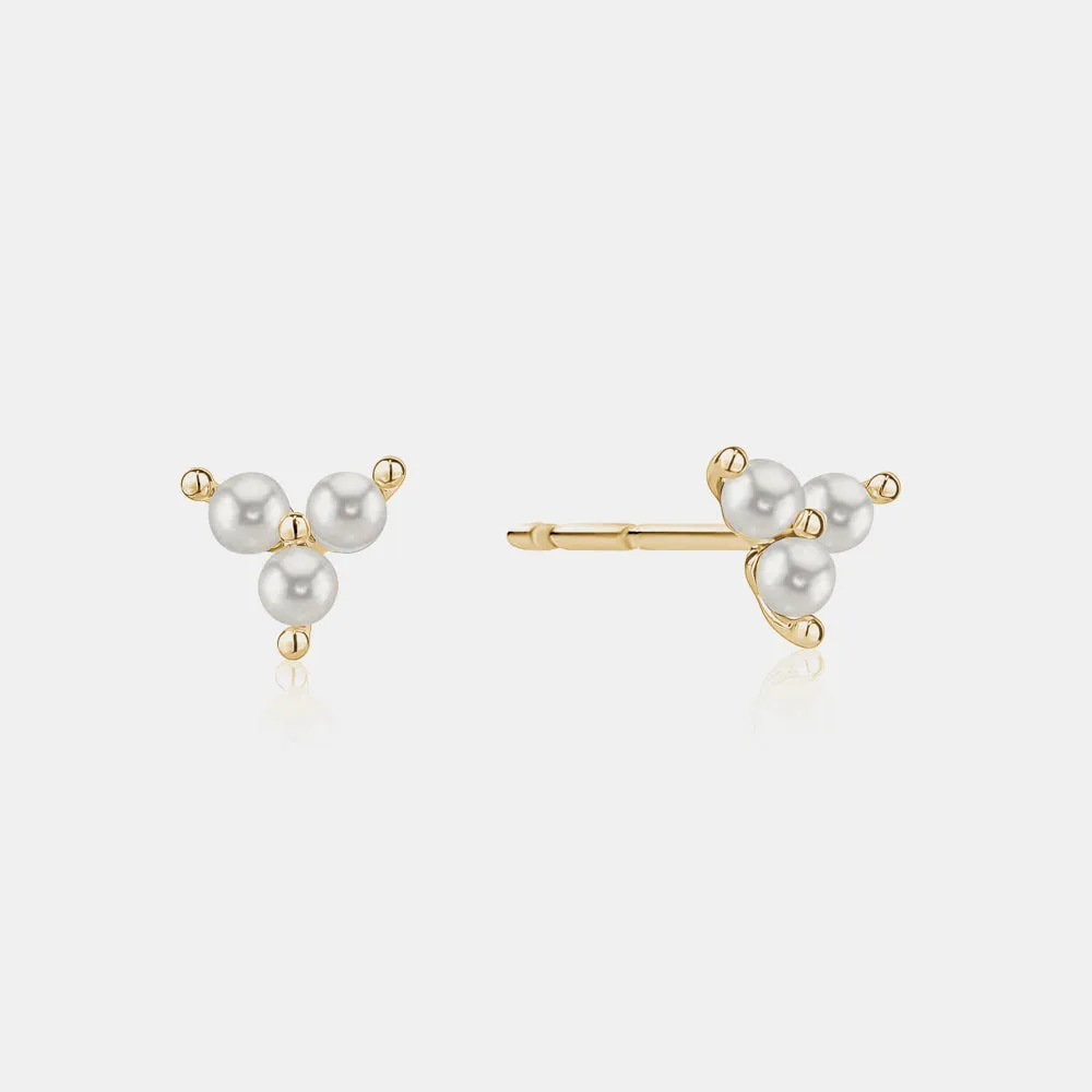 Trio Pearl Studs