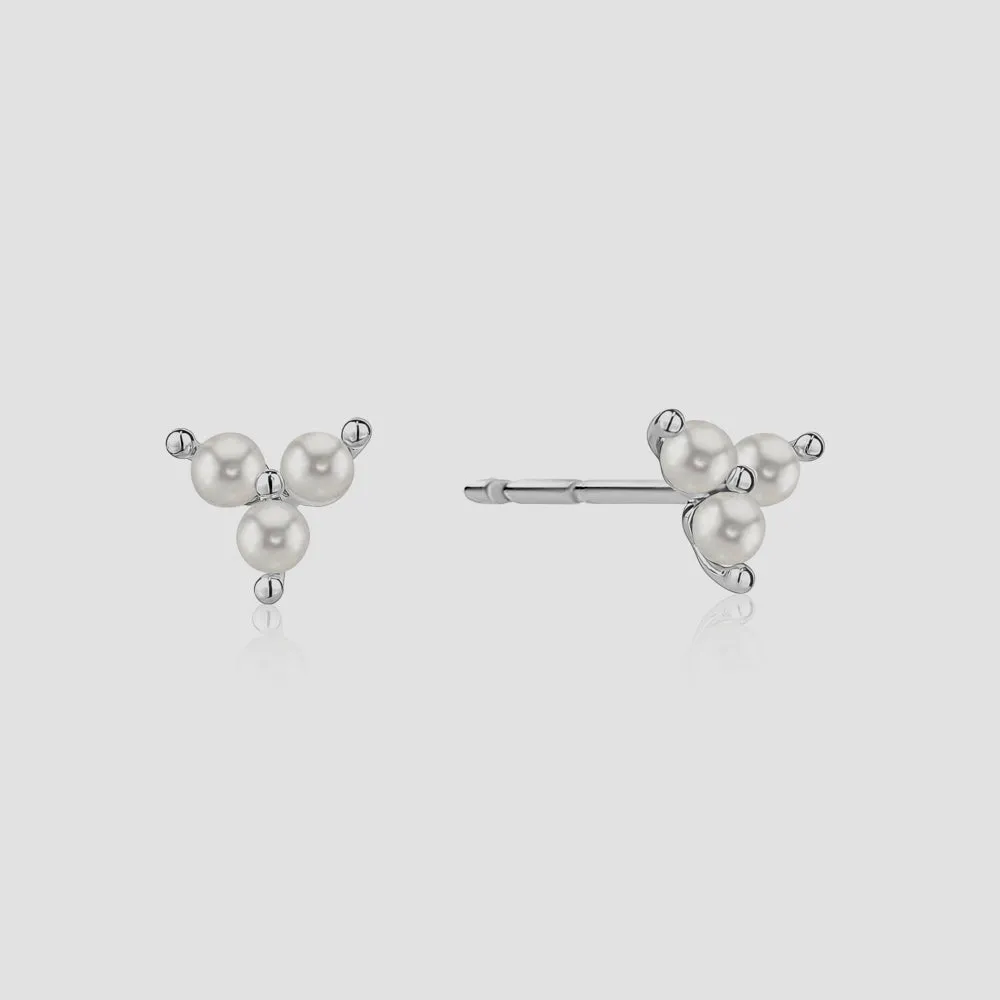 Trio Pearl Studs