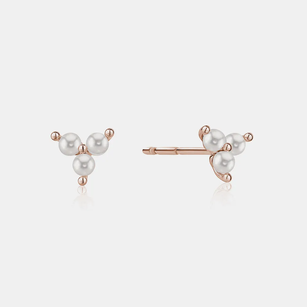 Trio Pearl Studs