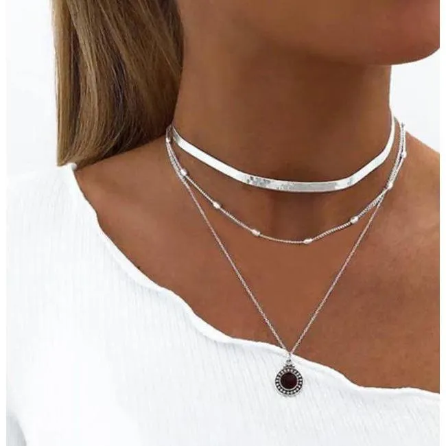 Women Multi Layer Long Necklaces & Pearl Chokers