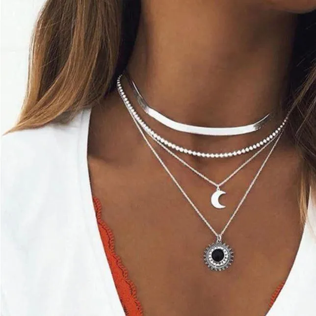 Women Multi Layer Long Necklaces & Pearl Chokers